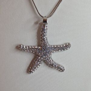 Silver Starfish Necklace